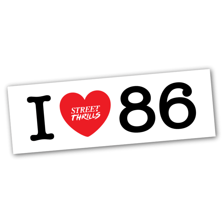 I love 86 Sticker