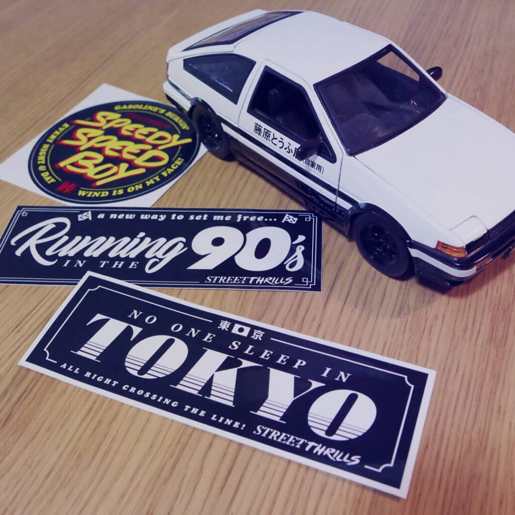 JDM Stickers - Eurobeat 3 pack